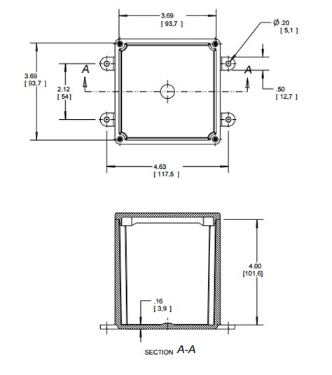 4-inch metal junction box dimensios|junction box sizes.